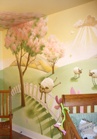 Murale de Chambre - Les Moutons