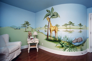 Murale de Chambre - L'Oasis Bleu